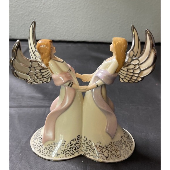 Bradford Editions Musical Figurine Kindred Spirits Sisters Are Gifts To Treasure - Picture 3 of 9